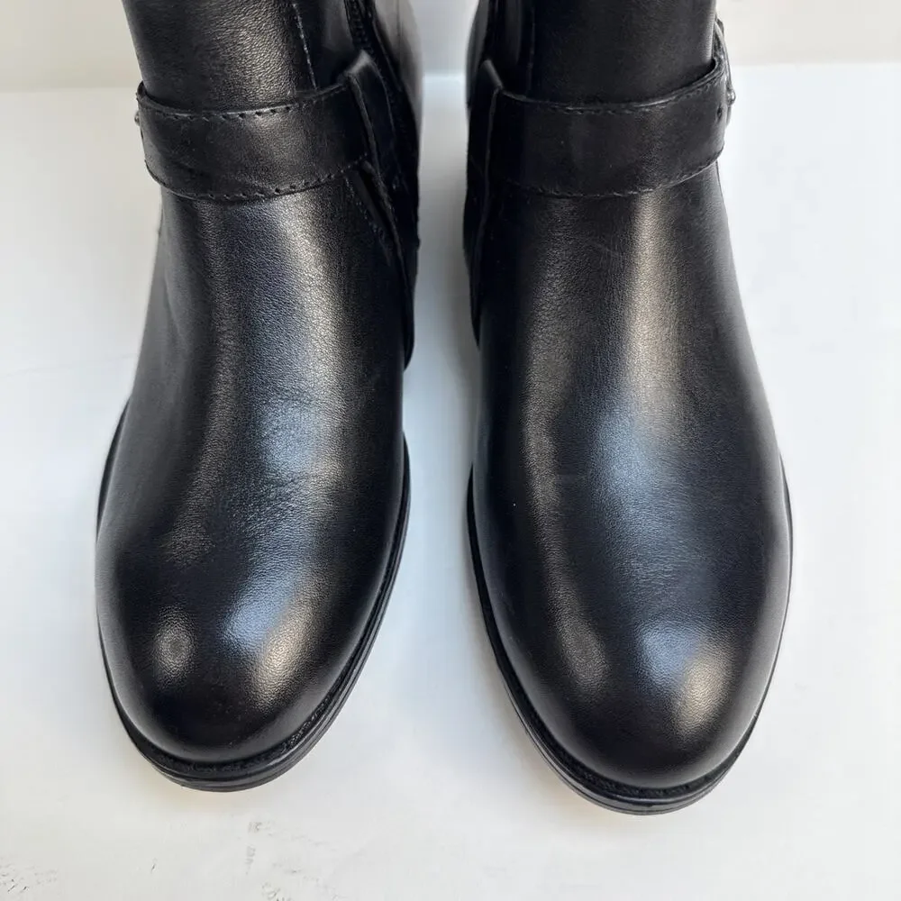 Lauren Ralph Lauren Womens Margarite Black Riding Boots 5.5 Width‎ B NWB